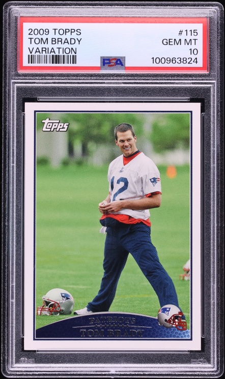 2009 Topps Variation Tom Brady #115 PSA 10 GEM MINT - Photo 1