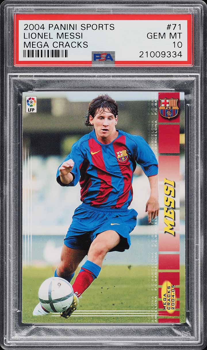 リオネルメッシ　ルーキーカード 2004 Panini Mega Cracks 2004 Panini Sports Mega Cracks La Liga Lionel Messi ROOKIE
