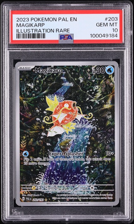 2023 Pokemon Scarlet & Violet Paldea Evolved IR Magikarp #203 PSA 10 GEM MINT