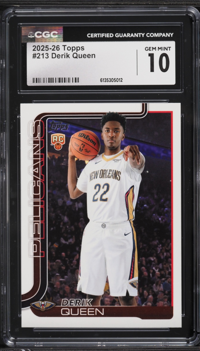 2025 Topps Basketball Derik Queen ROOKIE #213 CGC 10 GEM MINT