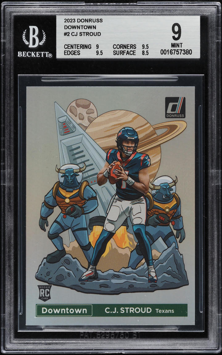 2023 Donruss Downtown CJ Stroud ROOKIE #D-2 BGS 9 MINT