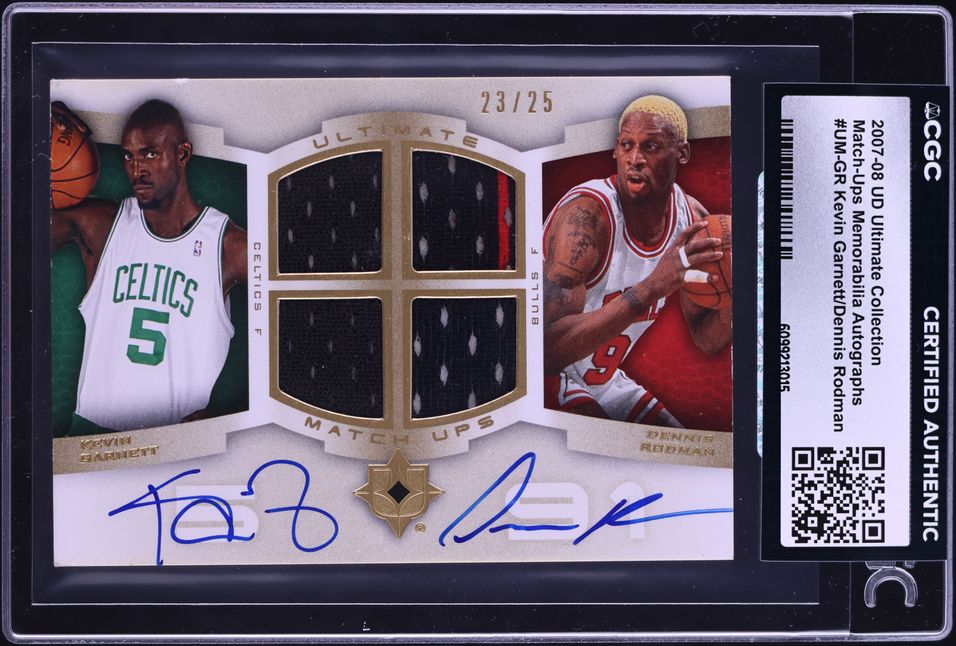 2009 SP Game Used Signature Fabrics Kevin Garnett PATCH AUTO #SF