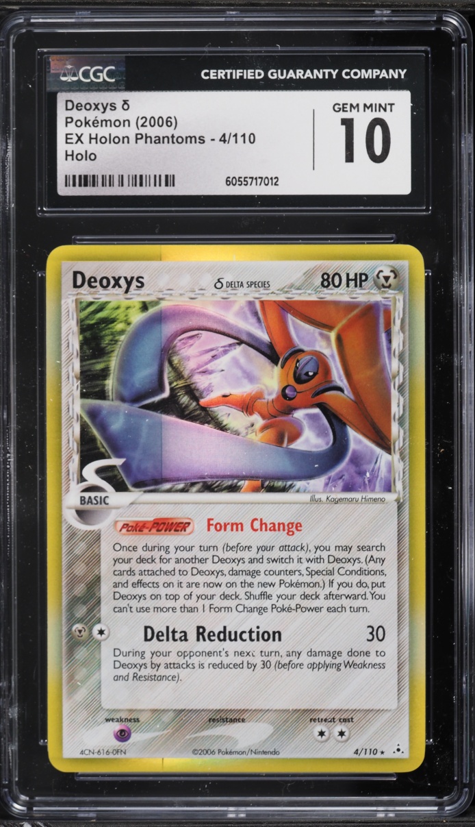 2006 Pokemon EX Holon Phantoms Holo Deoxys #4 CGC 10 GEM MINT