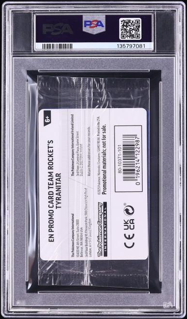 2025 Pokemon SV Destined Rivals Promo Center Exclusive Team Rocket's Tyranitar #96 PSA 9 MINT