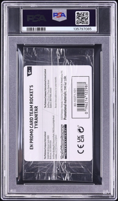 2025 Pokemon SV Destined Rivals Promo Center Exclusive Team Rocket's Tyranitar #96 PSA 9 MINT