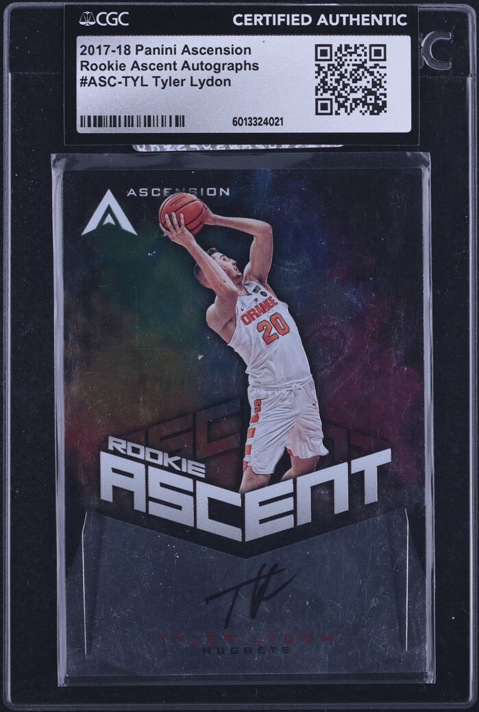 2017 Panini Ascension Ascent Tyler Lydon ROOKIE AUTO /299 #ASC-TYL CGC ...