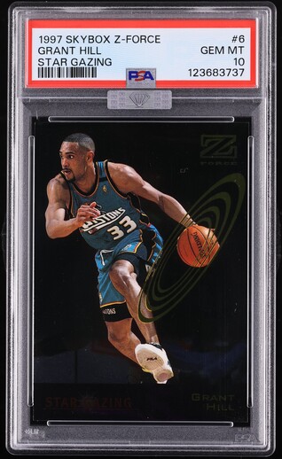 1997 Metal Universe Platinum Portraits Grant Hill #12 BGS 9 MINT
