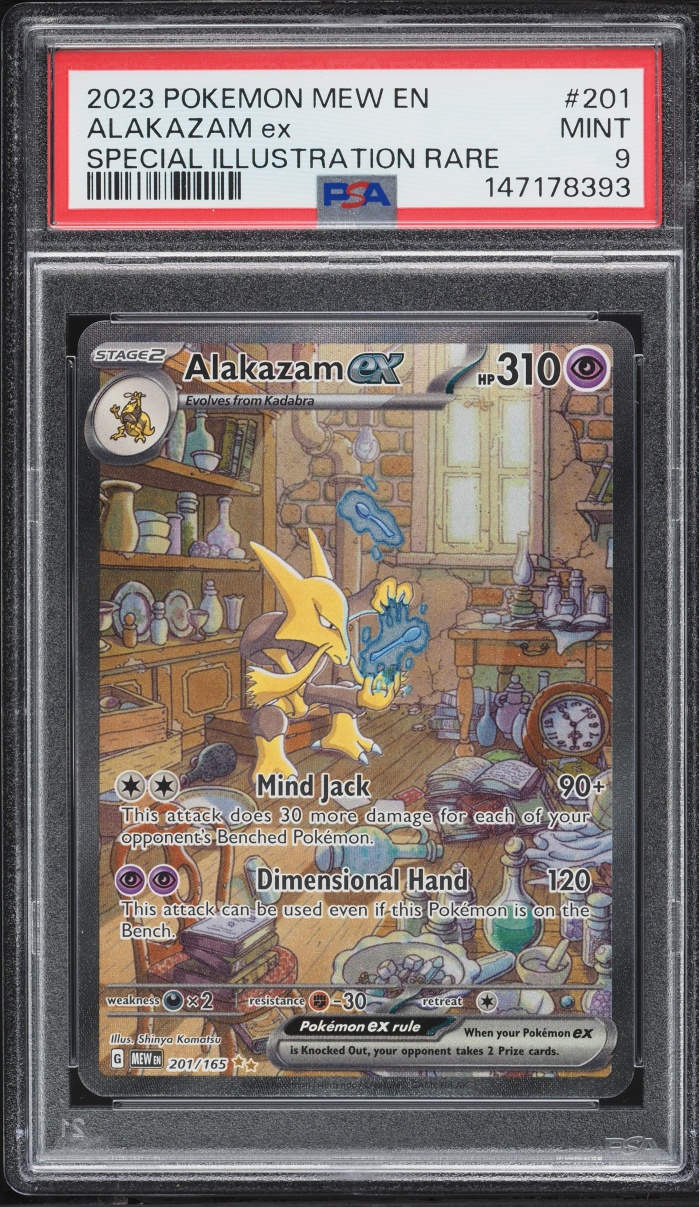 2023 Pokemon Scarlet & Violet 151 SIR Alakazam ex #201 PSA 9 MINT