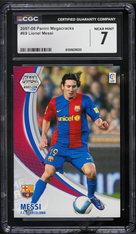 2007 Panini Mega Cracks Lionel Messi #69 PSA 8 NM-MT on Fanatics