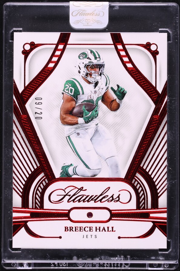 2024 Panini Flawless Ruby Gems Breece Hall /20 #50