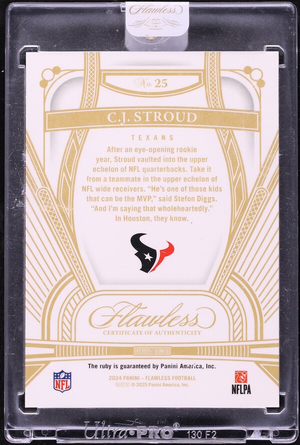 2024 Panini Flawless Ruby Gems C.J. Stroud /20 #25