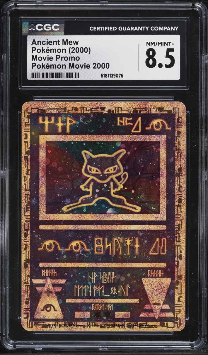 2000 Pokemon Movie Promo Ancient Mew CGC 8.5 NM-MT+