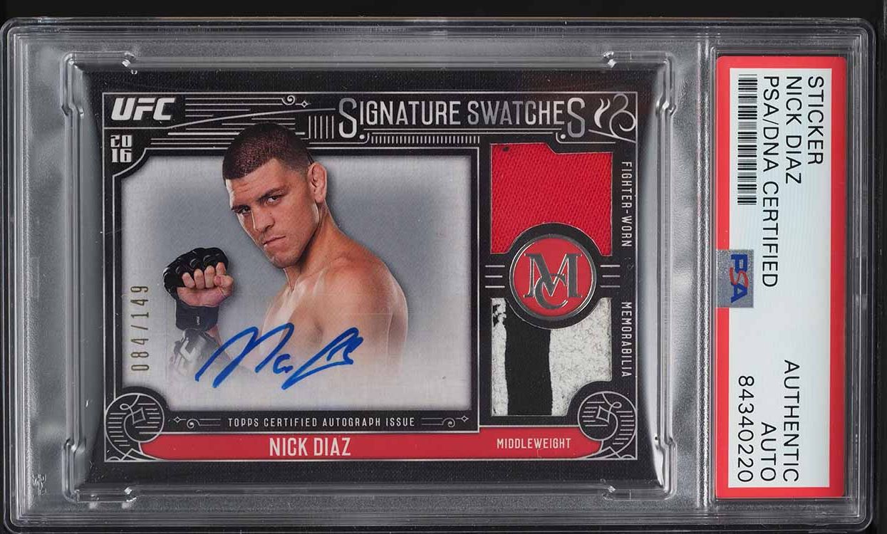 UFC Nick Diaz サイン入りフィギュア PSA/DNA 認証済み 新着ゲーム・おもちゃ・グッズ - UFC Nick Diaz サイン入りフィギュア