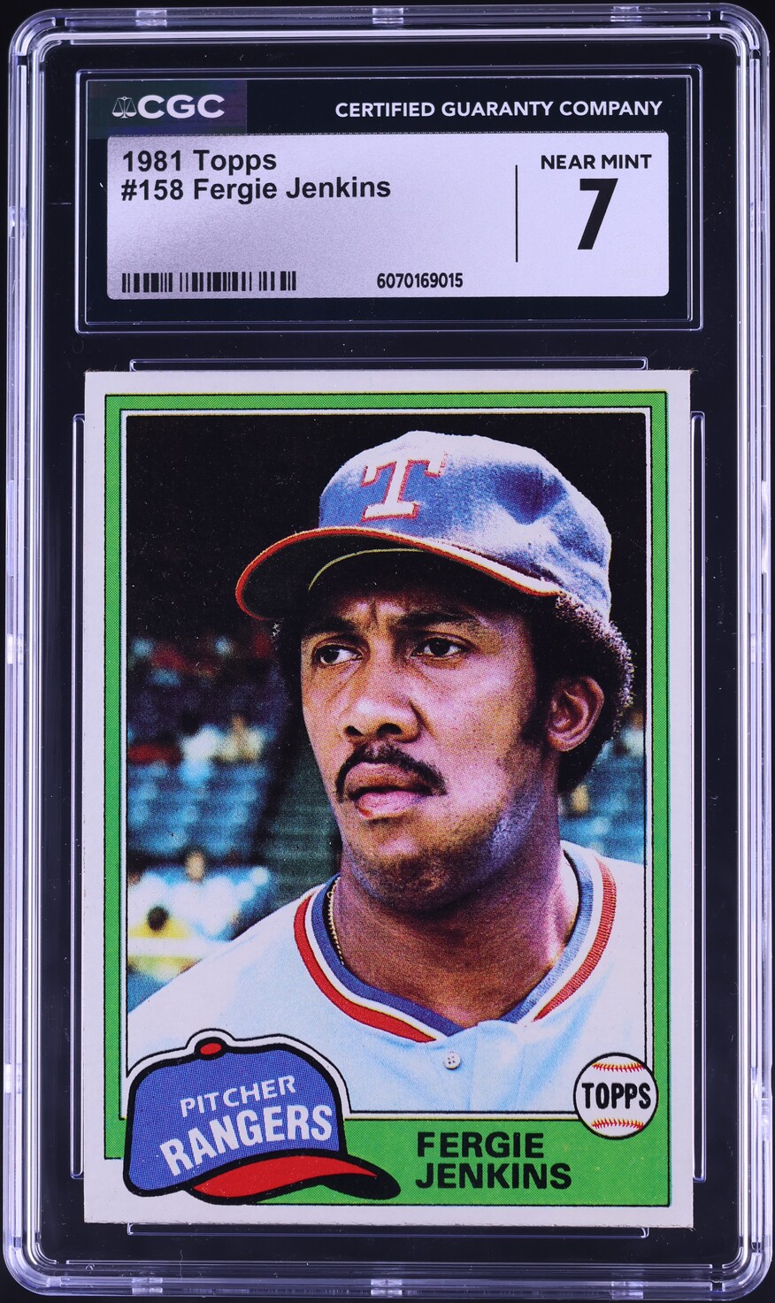 1981 Topps Fergie Jenkins #158 CGC 7 NRMT