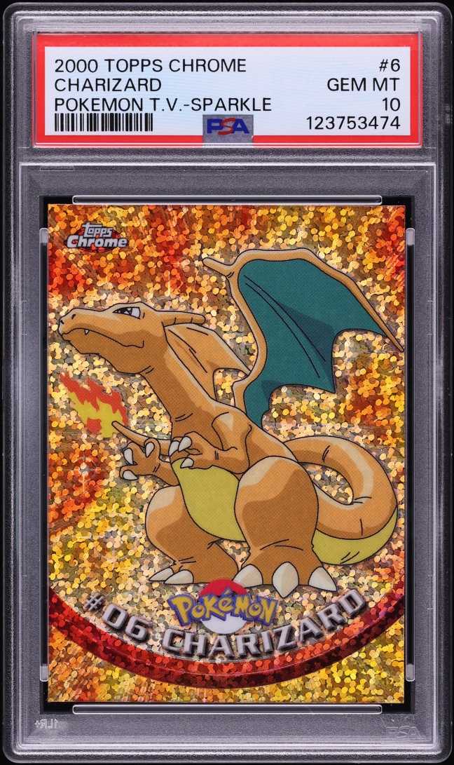 2000 Topps Chrome Pokemon Series 1 Sparkle Charizard #6 PSA 10 GEM MINT