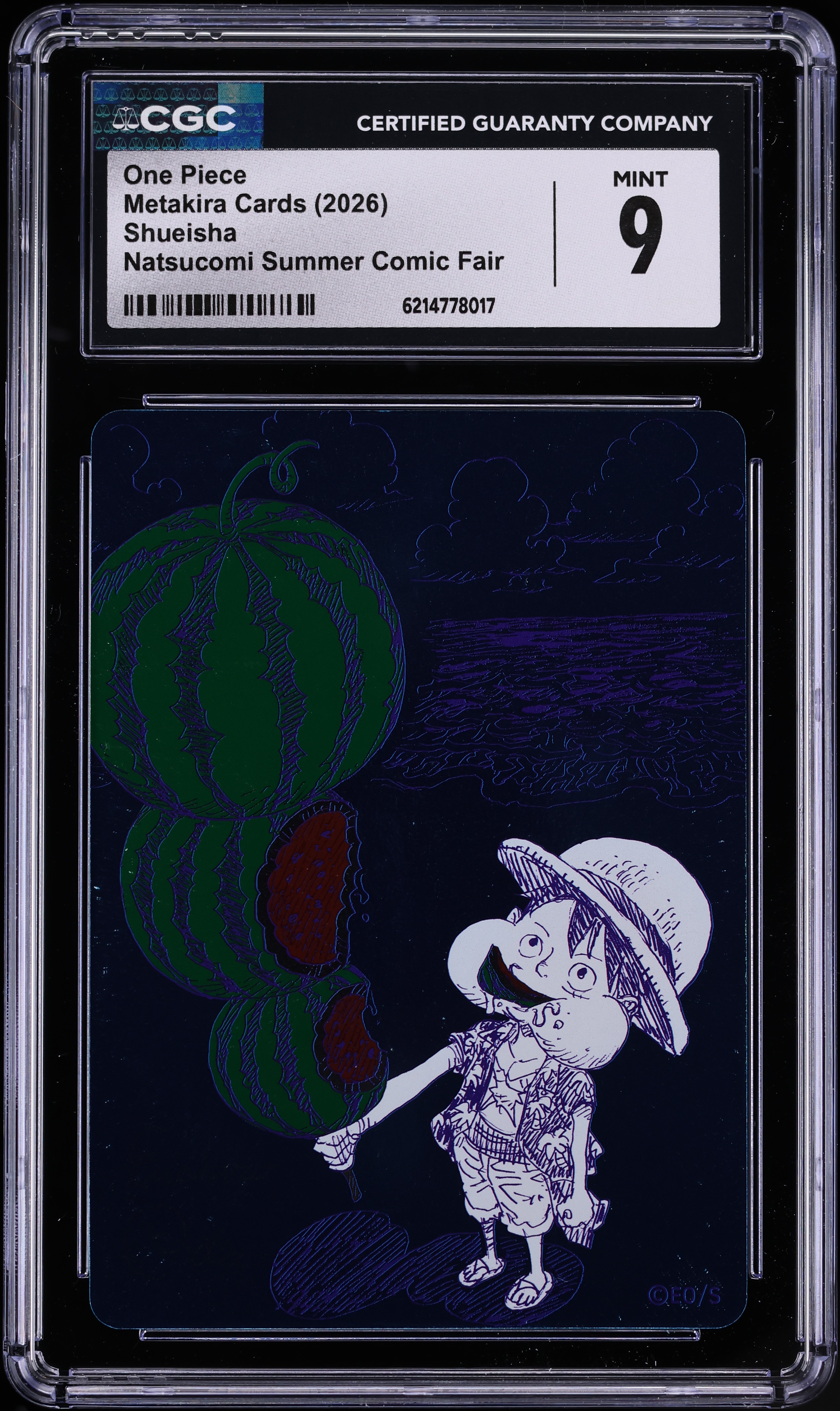 2026 Shueisha Metakira Cards Natsucomi Summer Comic Fair One Piece CGC 9 MINT