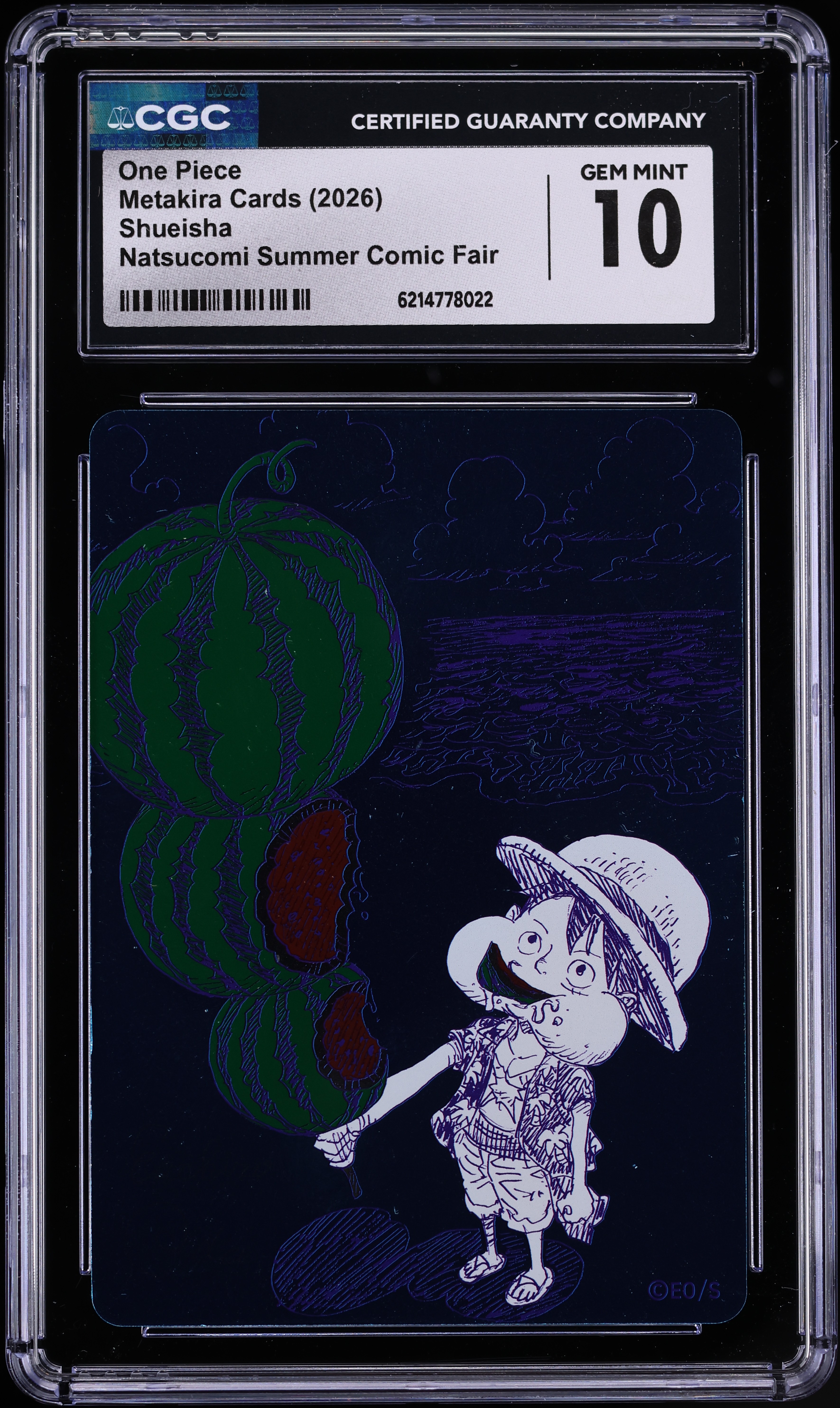 2026 Shueisha Metakira Cards Natsucomi Summer Comic Fair One Piece CGC 10 GEM MINT