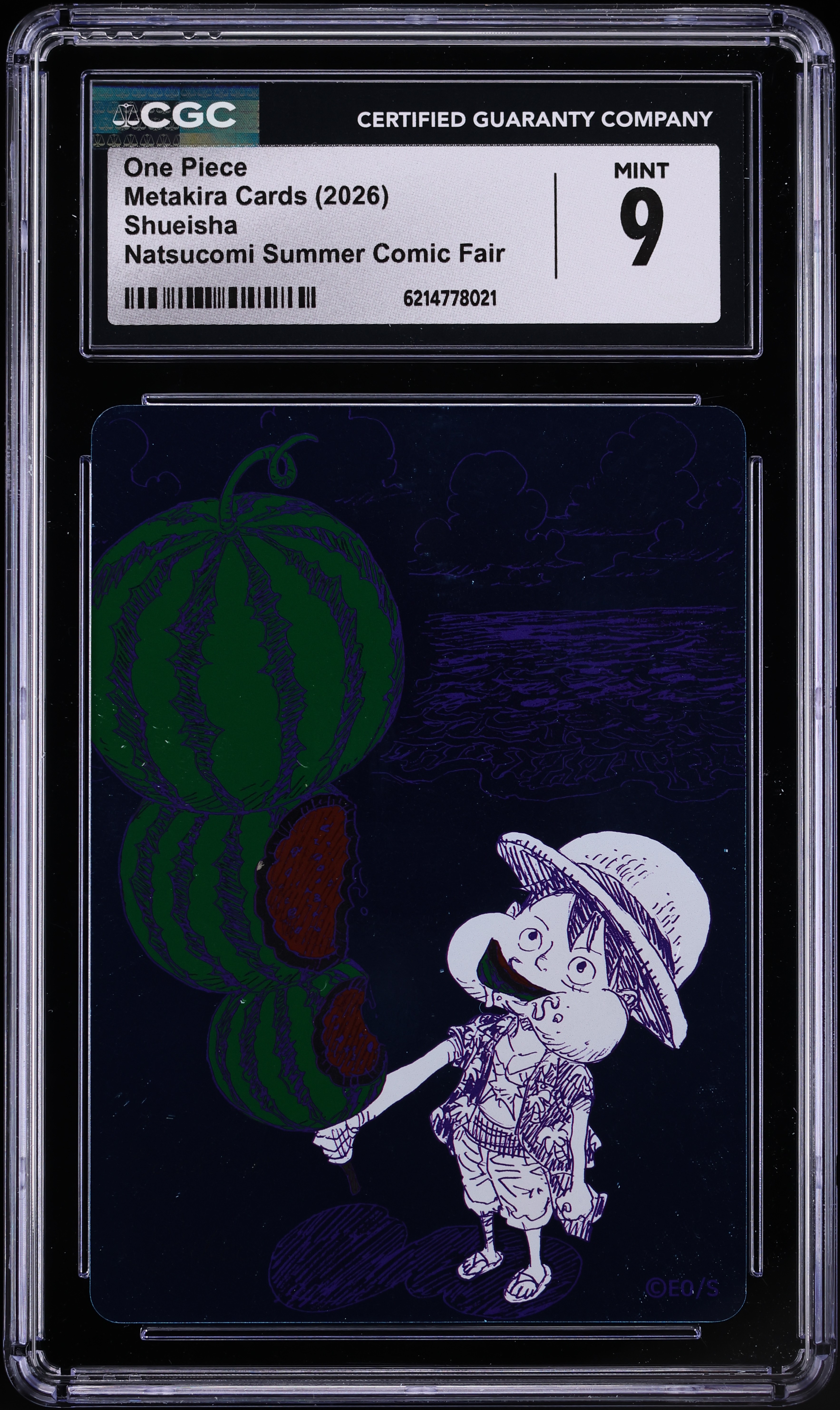 2026 Shueisha Metakira Cards Natsucomi Summer Comic Fair One Piece CGC 9 MINT