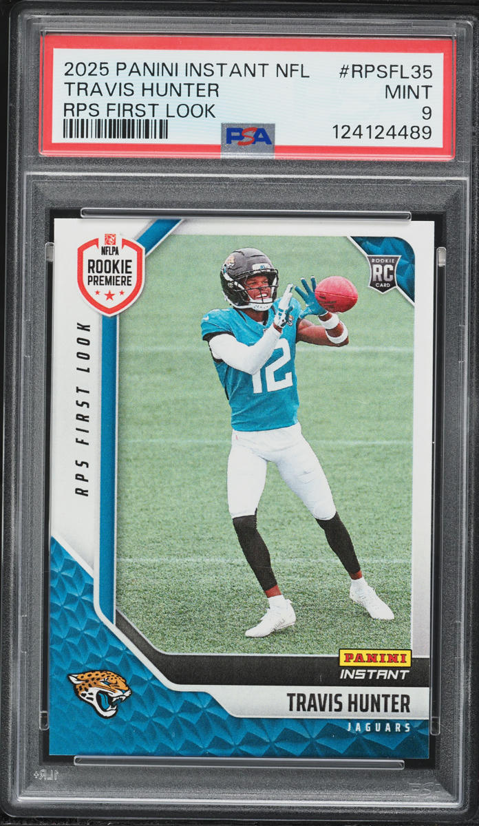 2025 Panini Instant RPS First Look Travis Hunter ROOKIE #RPSFL-35 PSA 9 MINT