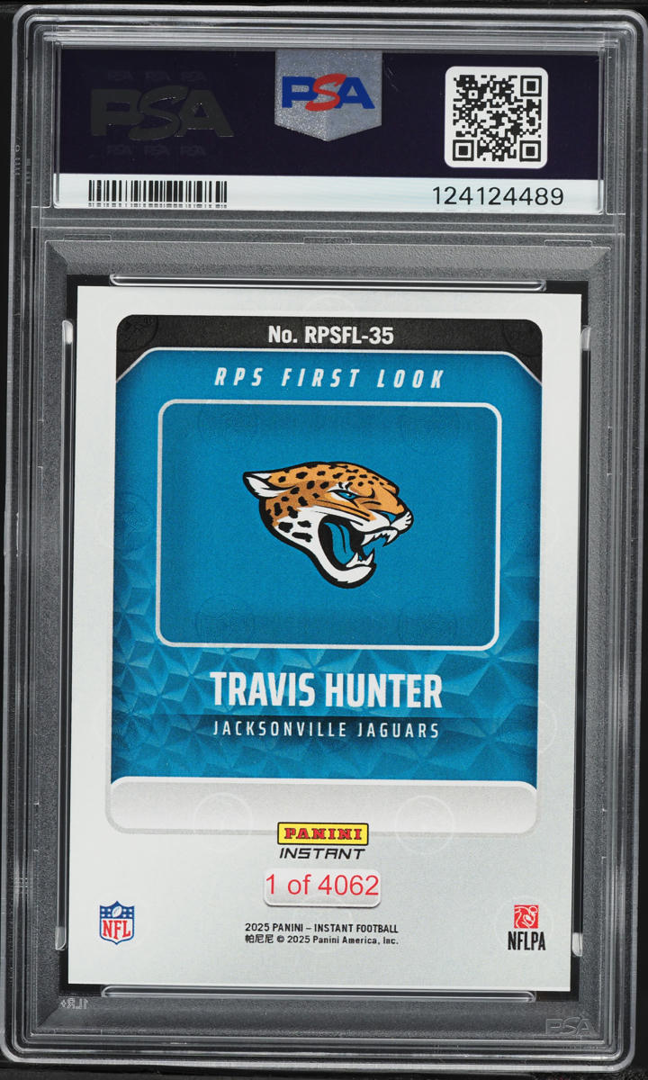2025 Panini Instant RPS First Look Travis Hunter ROOKIE #RPSFL-35 PSA 9 MINT