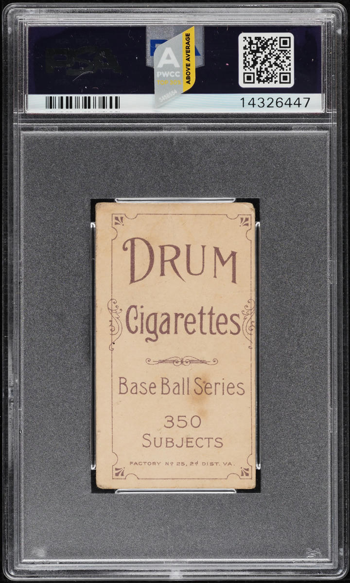 1909-11 T206 Ed Reulbach NO GLOVE SHOWING, DRUM PSA 1.5 FR