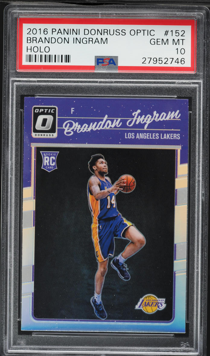 2016 Donruss Optic Holo Brandon Ingram ROOKIE #152 PSA 10 GEM MINT