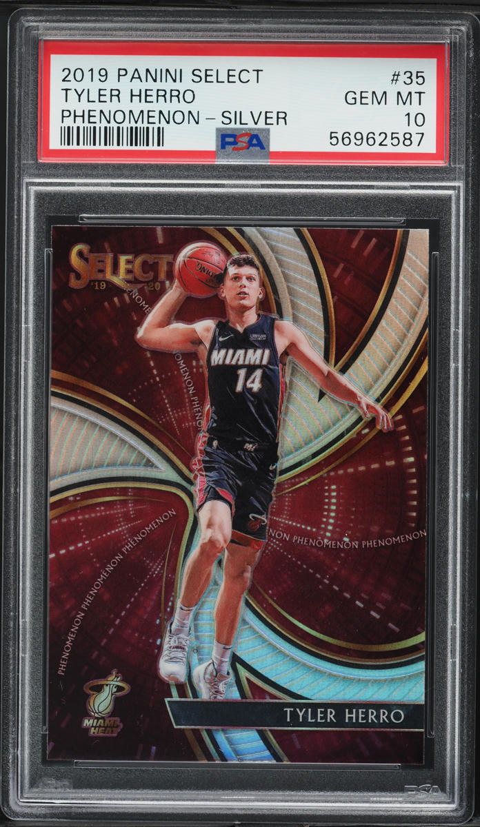 2019 Select Phenomenon Silver Tyler Herro ROOKIE #35 PSA 10 GEM