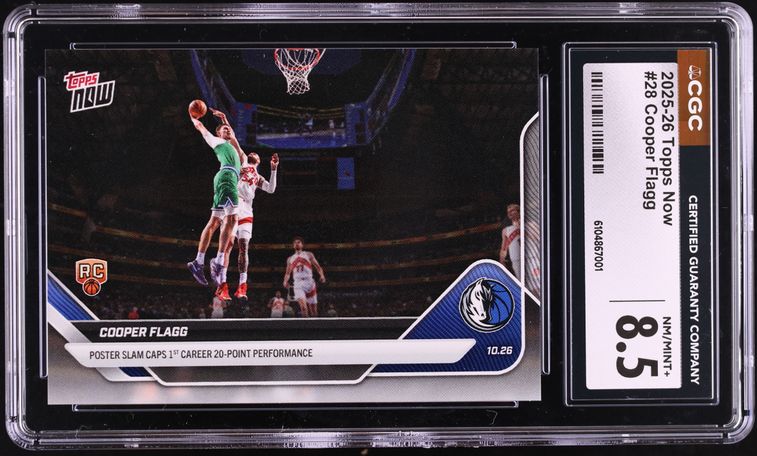 thumbnail image 2 of Cooper Flagg 2024-25 Topps Now Card #D-1 RC – PSA Graded 10, Duke #1 Draft Pick 2 of 3