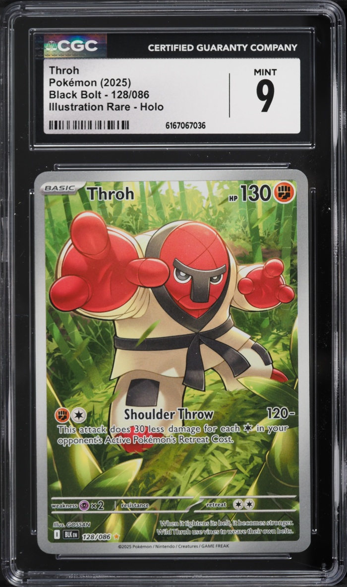 2025 Pokemon Scarlet & Violet Black Bolt IR Throh #128 CGC 9 MINT