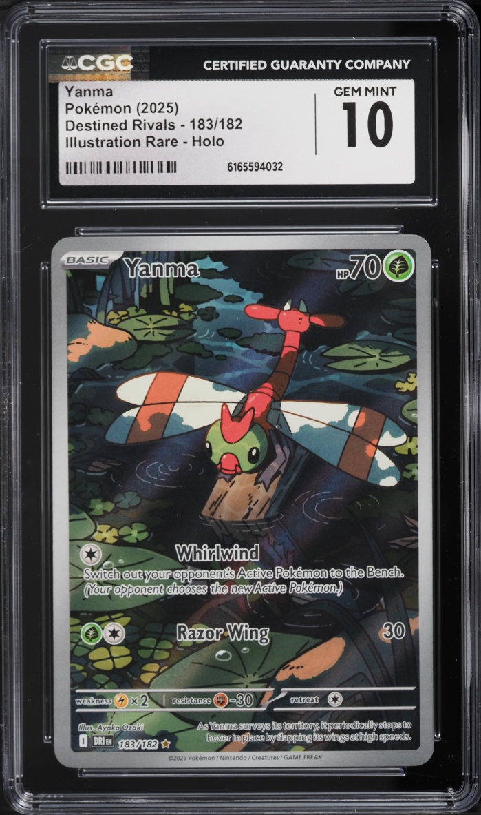 2025 Pokemon Scarlet & Violet Destined Rivals IR Yanma #183 CGC 10 GEM MINT