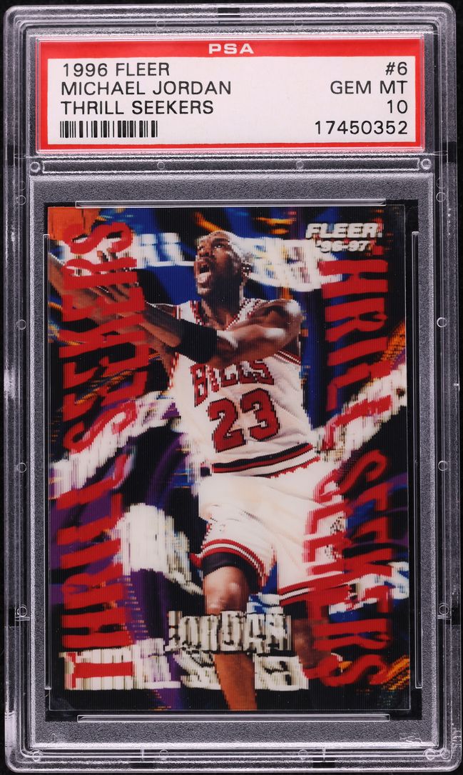 1996 Fleer Thrill Seekers Michael Jordan #6 PSA 10 GEM MINT