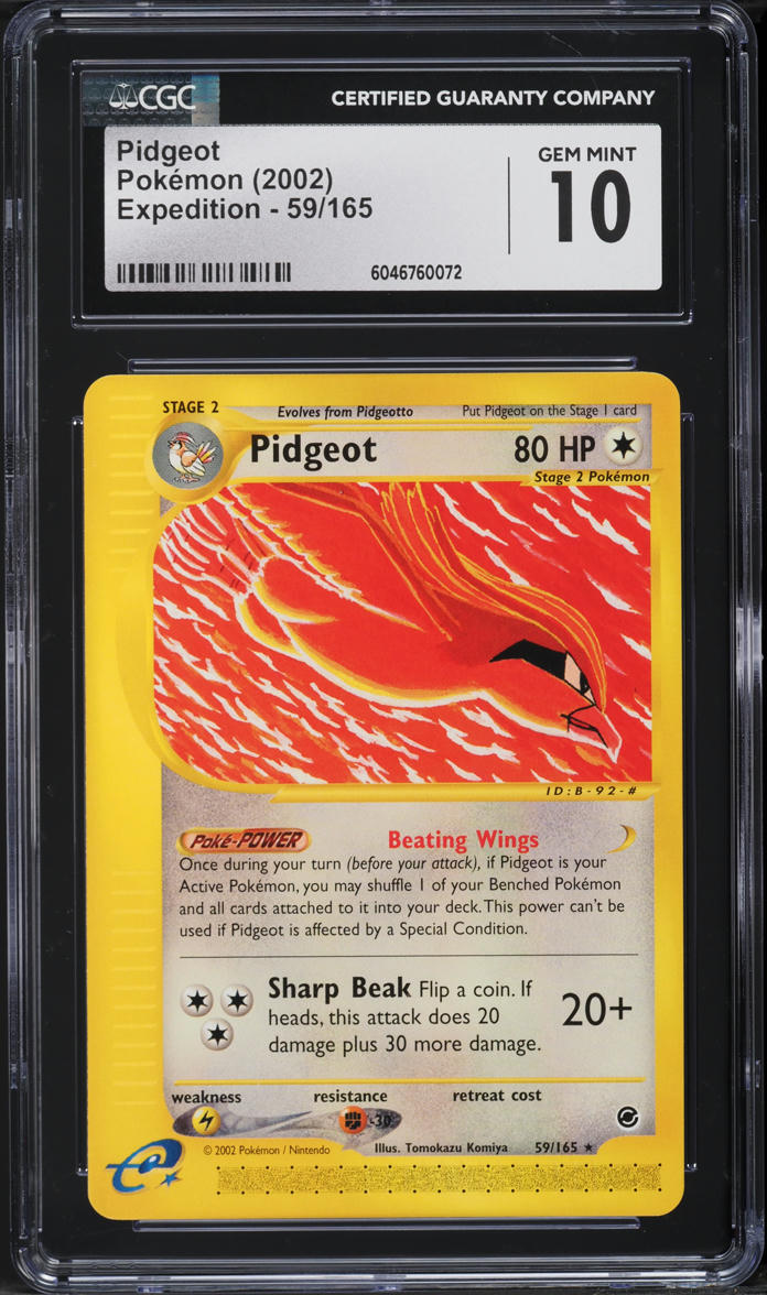 2002 Pokemon Expedition Pidgeot #59 CGC 10 GEM MINT