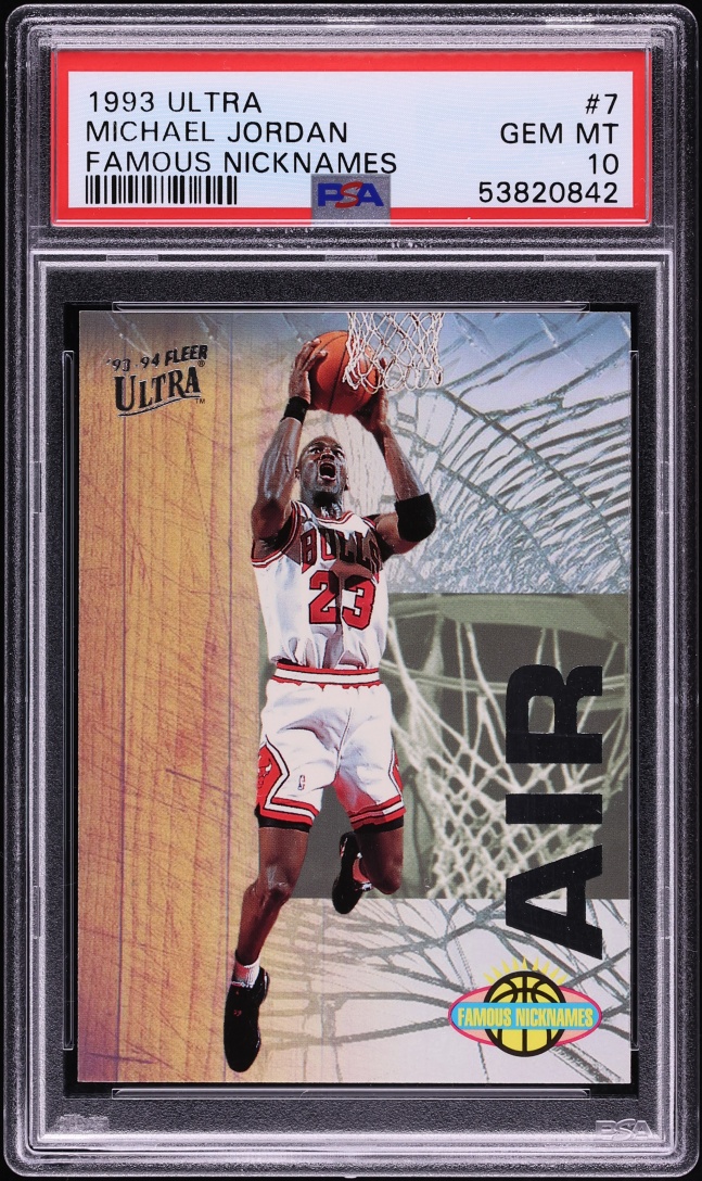 1993 Ultra Famous Nicknames Michael Jordan #7 PSA 10 GEM MINT