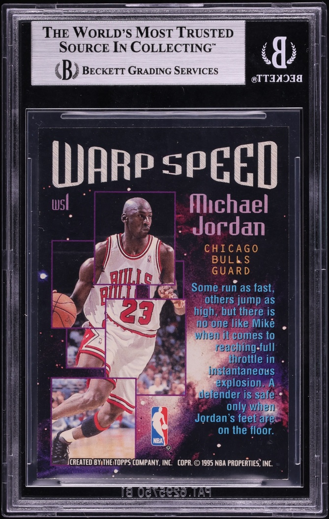 1995 Stadium Club Warp Speed Michael Jordan #WS1 BGS 9 MINT