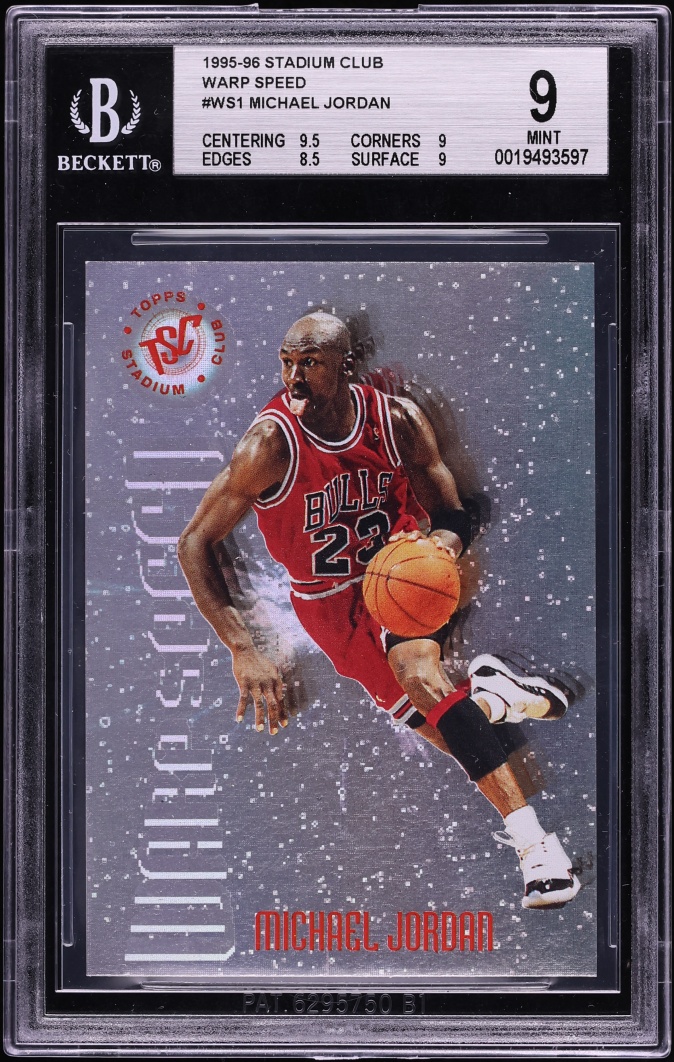 1995 Stadium Club Warp Speed Michael Jordan #WS1 BGS 9 MINT