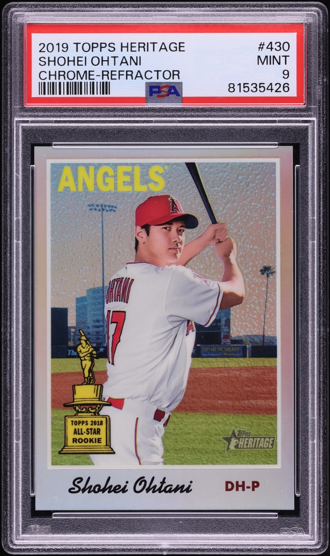 2019 Topps Chrome Heritage Refractor Shohei Ohtani /570 #THC-430 PSA 9 MINT