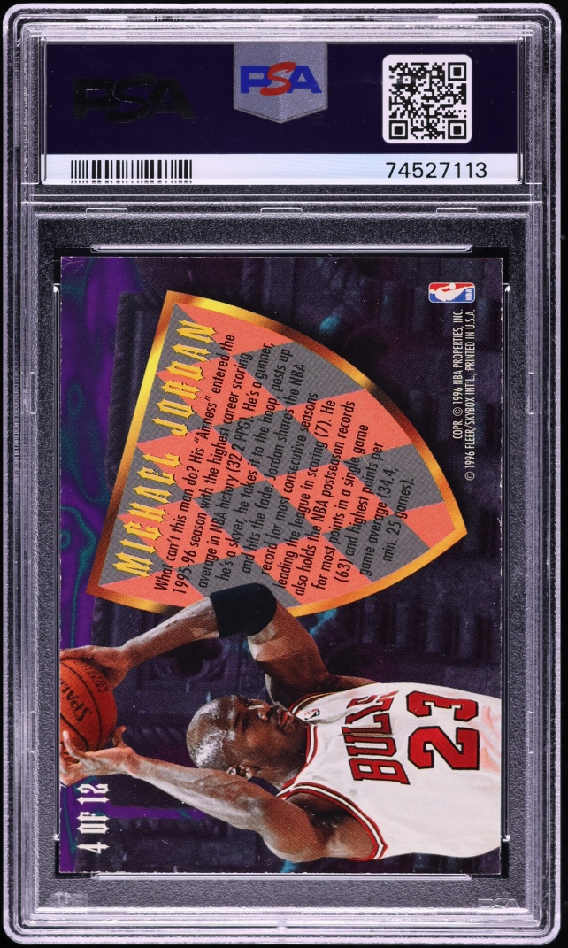 1995 Ultra Scoring Kings Michael Jordan #4 PSA 7 NRMT