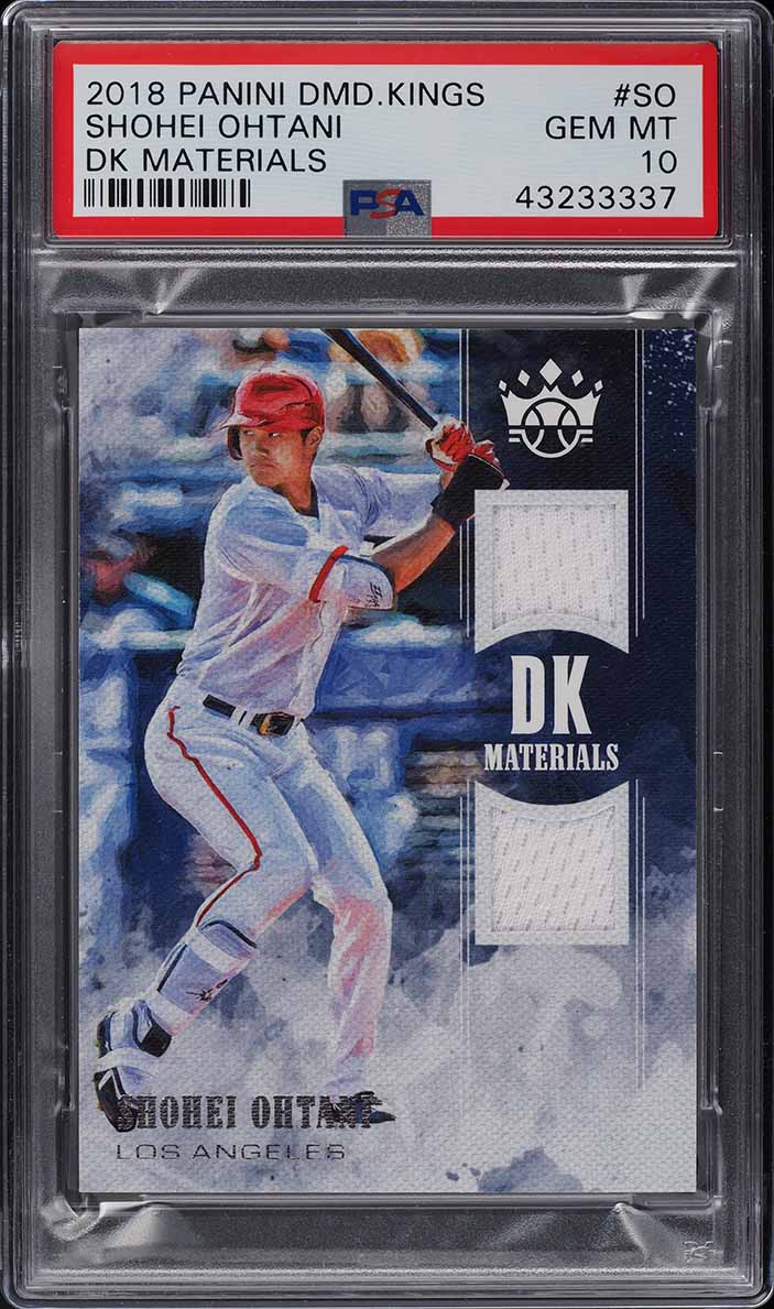 2018 Panini Diamond Kings Materials Shohei Ohtani ROOKIE PSA 10