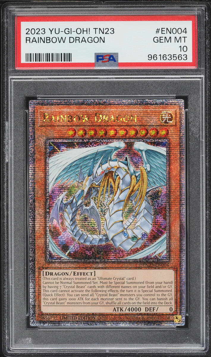 2023 Yu-Gi-Oh! 25th Anniversary Rainbow Dragon #TN23-EN004 PSA 10 GEM MINT
