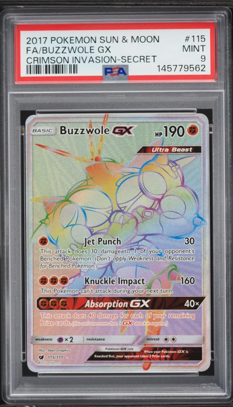 2017 Pokemon Sun & Moon Crimson Invasion Full Art Alolan Exeggutor GX #107  PSA 9 MINT on Fanatics Collect