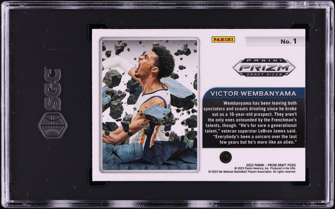 2023 Panini Prizm Draft Break Victor Wembanyama ROOKIE #1 SGC 9.5 MINT+