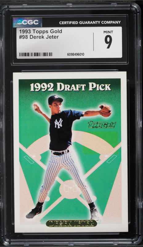1993 Fleer Excel Derek Jeter ROOKIE AUTO #106 PSA/DNA 9 MINT on