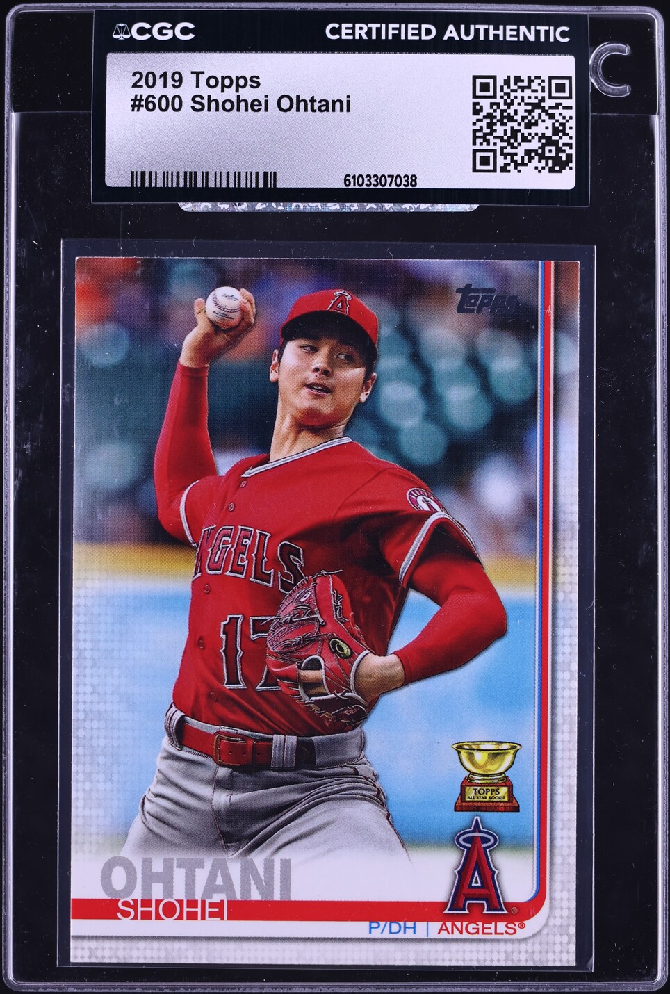 2019 Topps Shohei Ohtani #600 CGC AUTH