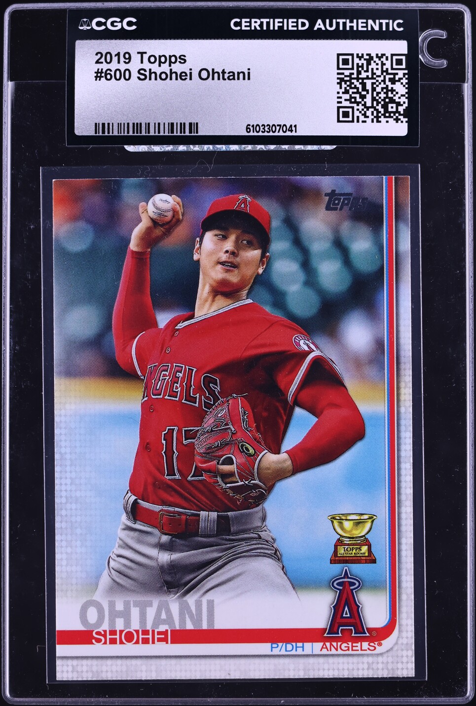 2019 Topps Shohei Ohtani #600 CGC AUTH