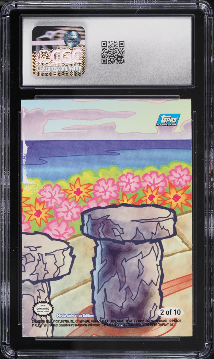 2000 Topps Pokemon The Movie Sticker Misty And Articuno #2 of 10 CGC 6.5 EXMT+