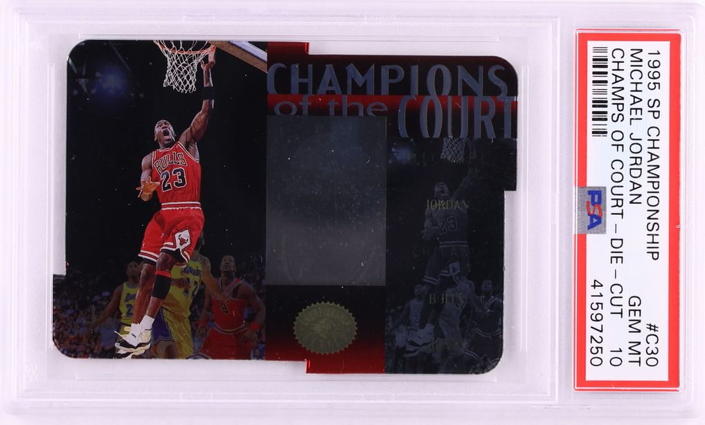 1995 SP Championship Champ Of The Court Die-Cut Michael Jordan #C30 PSA 10 GEM MINT