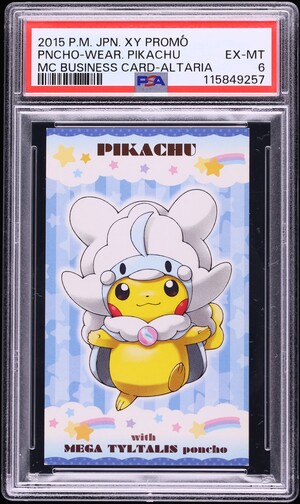 2016 Pokemon Japanese XY Promo MC Business Card Charizard Poncho