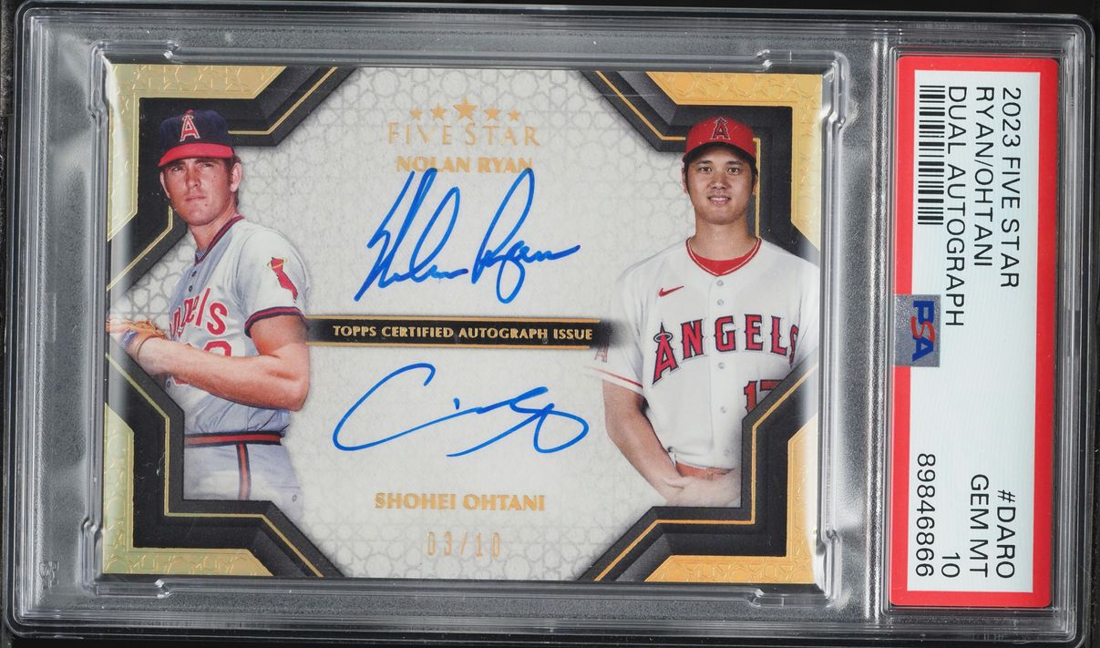 2023 Topps Five Star Dual Nolan Ryan Shohei Ohtani AUTO /10 #DA-RO PSA 10 GEM MINT