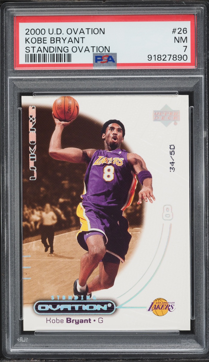 2000 Upper Deck Standing Ovation Kobe Bryant /50 #26 PSA 7 NRMT