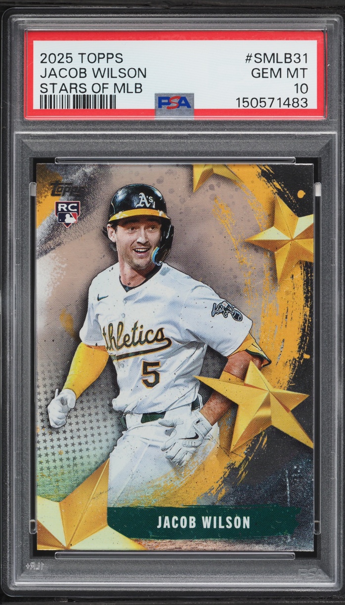 2025 Topps Stars Of MLB Jacob Wilson ROOKIE #SMLB-31 PSA 10 GEM MINT